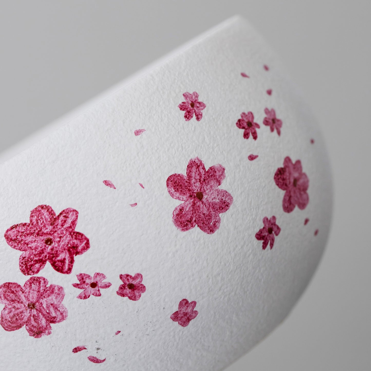 Hand Painted Cherry Blossom Ceramic Sakura Matcha Bowl with Spout Matcha Ceremony Set